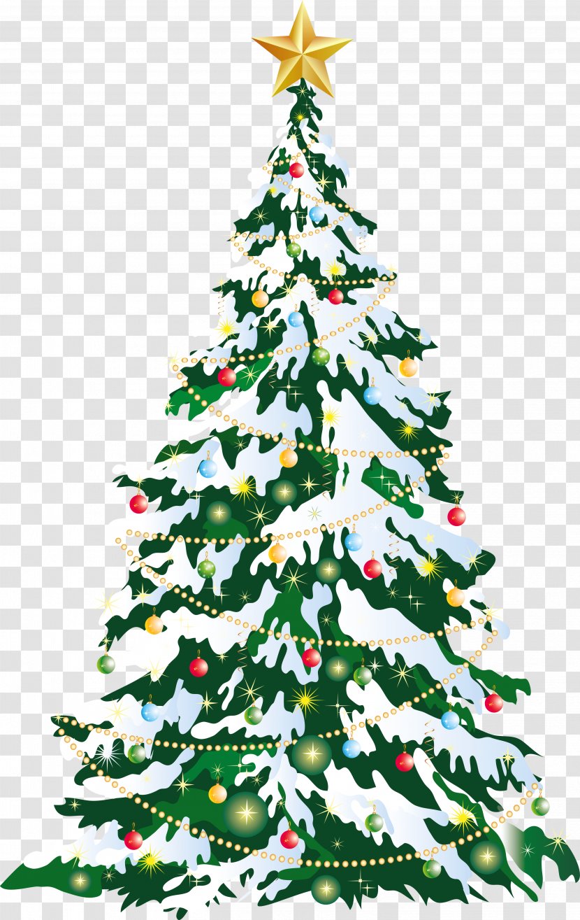 Large Deco Christmas Tree Art - Fir - New Year S Day Transparent PNG