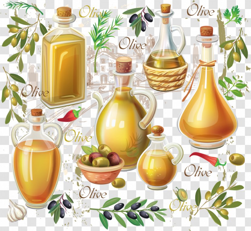 Olive Oil Soybean Fruit Food - Natural Foods - Vector And Transparent PNG
