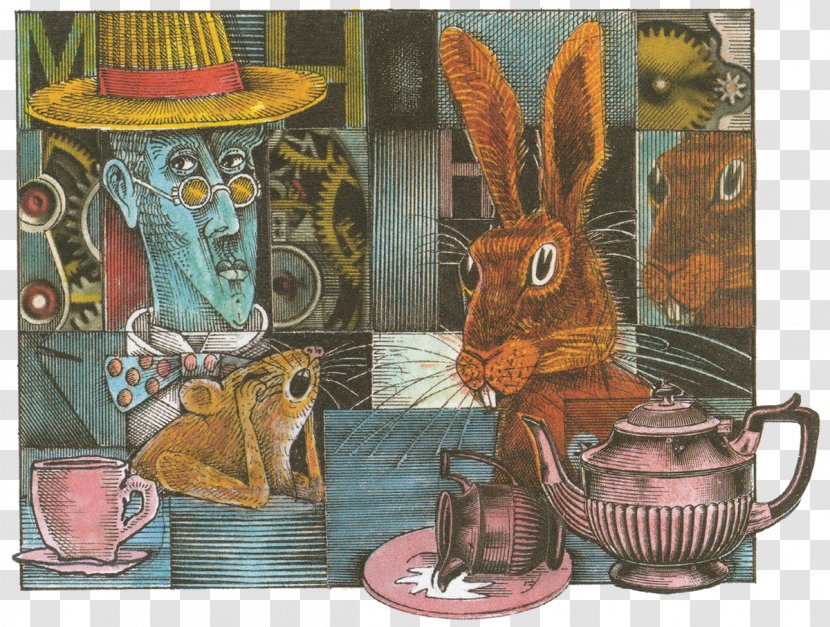Alice's Adventures In Wonderland Through The Looking-glass And What Alice Found There Dormouse March Hare Transparent PNG