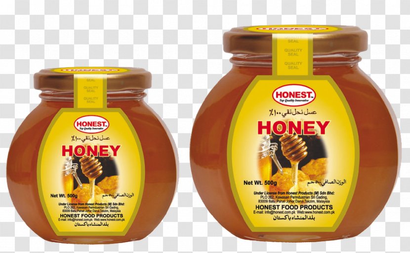 Honey Honest Food Jar Sauce - Ginger Garlic Transparent PNG
