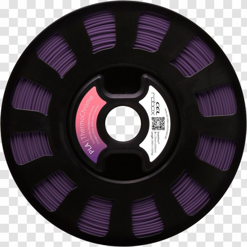 3D Printing Filament Polylactic Acid Acrylonitrile Butadiene Styrene - Purple - Violet Transparent PNG