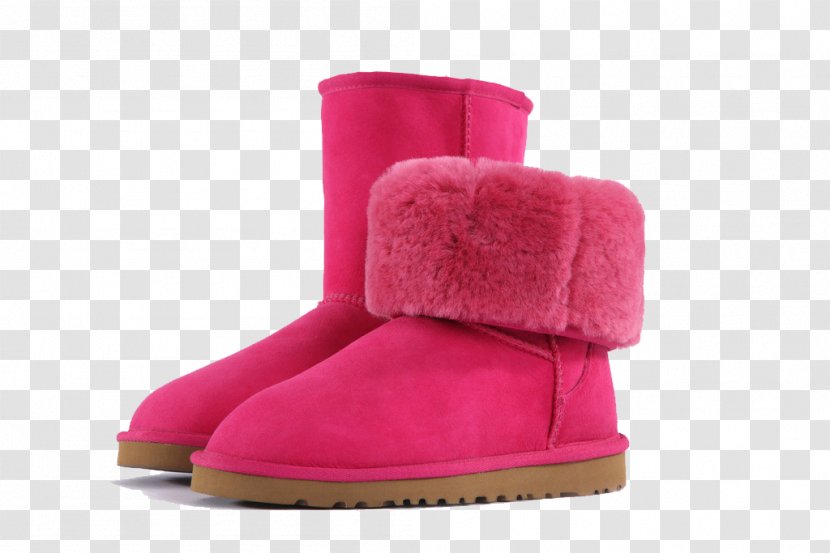 Snow Boot Red - Simple Rose Boots Transparent PNG