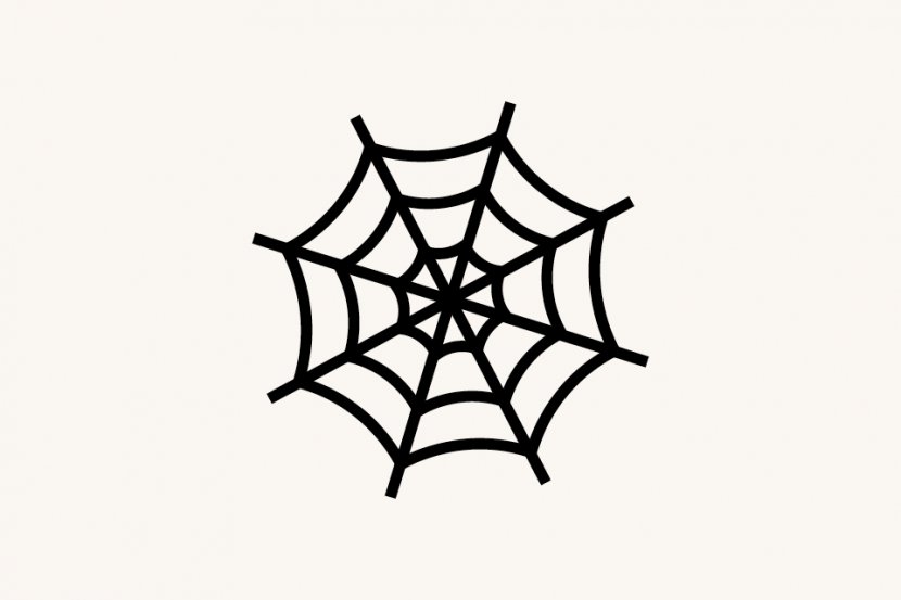 Spider Web Icon - Invertebrate - Leaf Transparent PNG