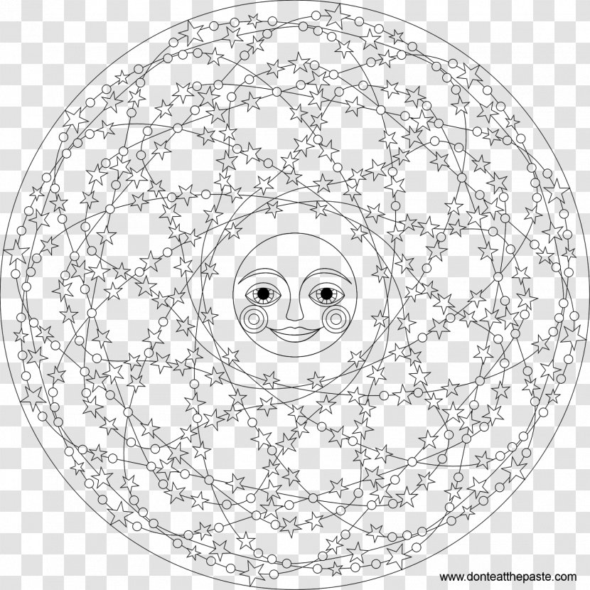 Mandala Coloring Book Drawing Child Symbol - Color Moon Transparent PNG