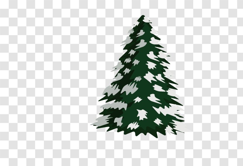 Drawing Pine Clip Art - Cartoon Green Christmas Tree Transparent PNG