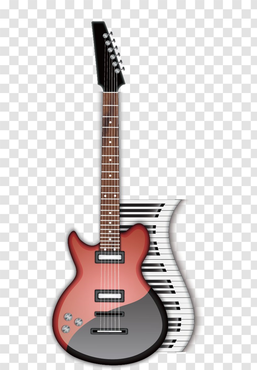 Electric Guitar Acoustic - Cartoon - Fashion Transparent PNG