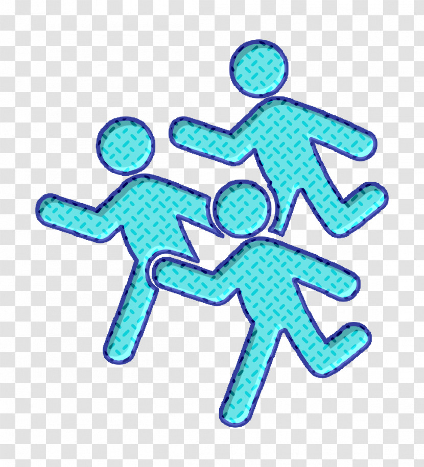 Group Of Men Running Icon Humans 2 Icon Run Icon Transparent PNG