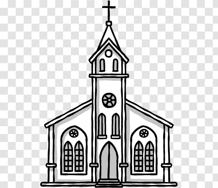 Drawing Chapel Church - Medieval Architecture - Hand-painted Transparent PNG