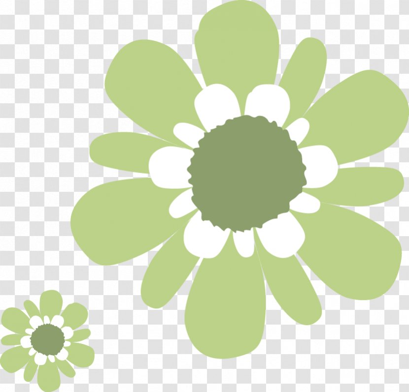 Green Flower White - Daisy Family - Flowers Transparent PNG