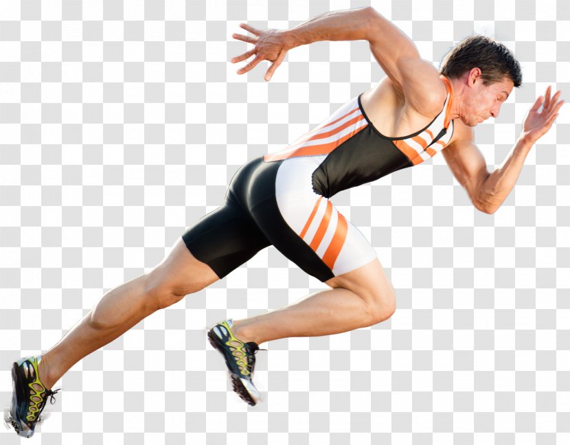 Running Sprint Track & Field Sport Athlete - Silhouette - Flower Transparent PNG