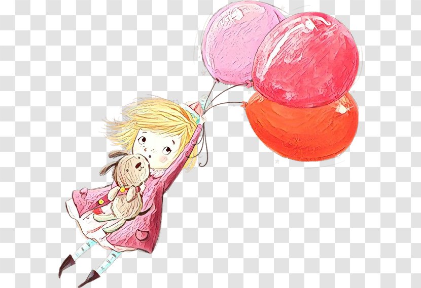 Cartoon Balloon Pink Clip Art Party Supply Transparent PNG