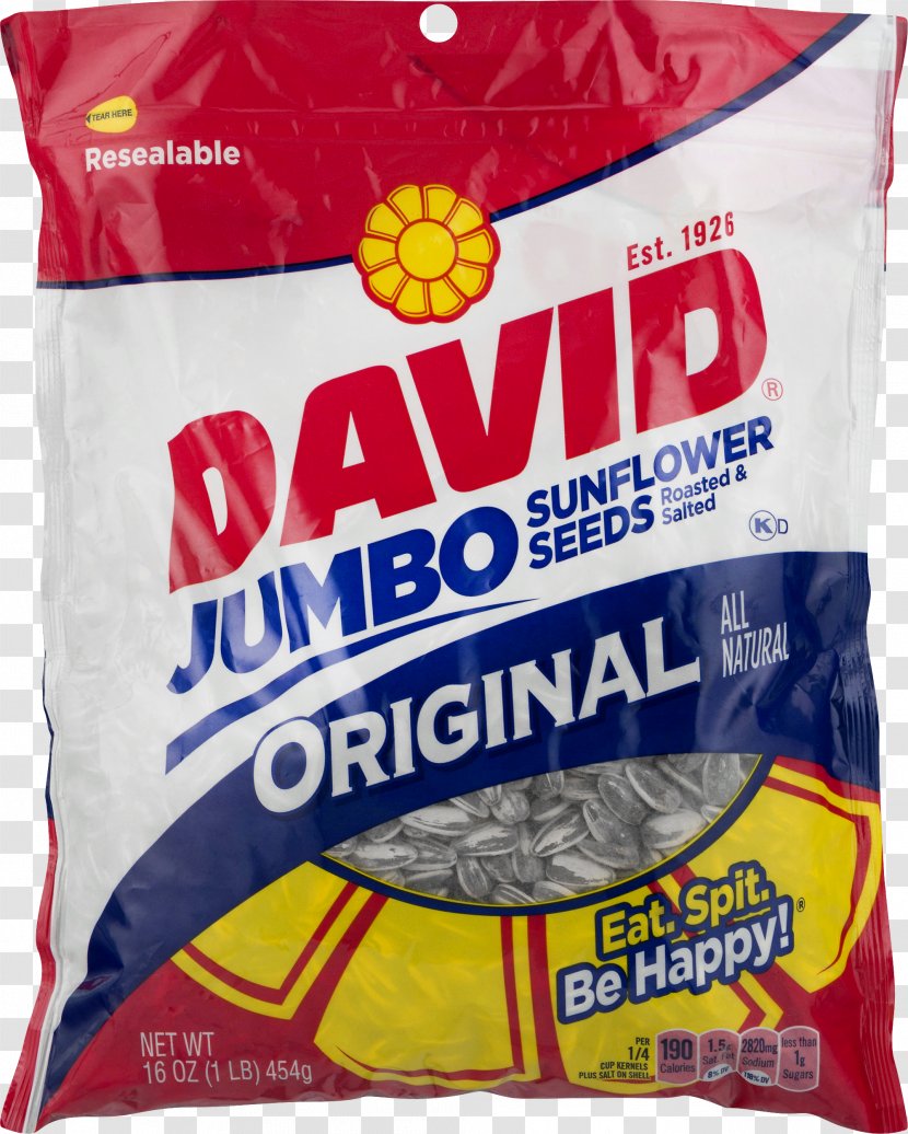 David Sunflower Seeds Ounce Flavor Snack Transparent PNG