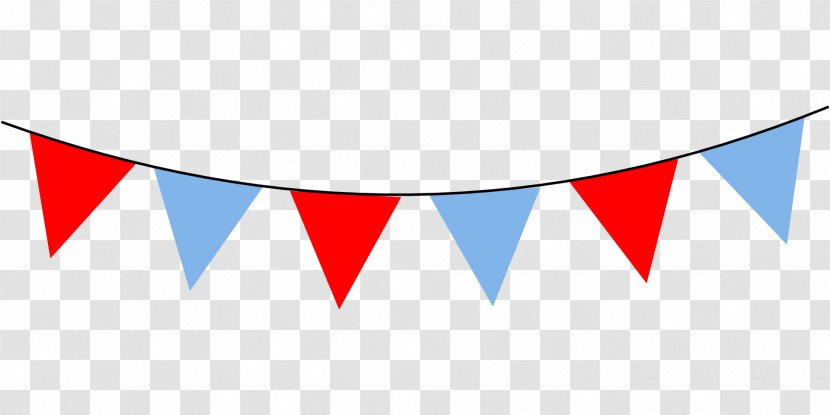 Birthday Greeting Card Gift Party - Flag - Two Color Decorative Flags Transparent PNG