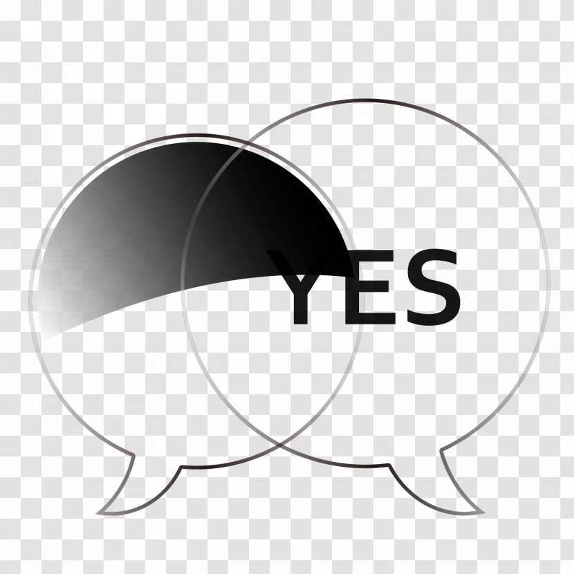 Icon - Black And White - Dialogue Gray Yes Tag Vector Material Transparent PNG