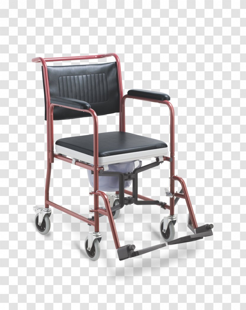 Wheelchair Commode Chair Close Stool - Toilet Transparent PNG