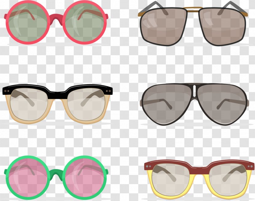 Sunglasses Retro Style Vecteur - Goggles - Vector Transparent PNG