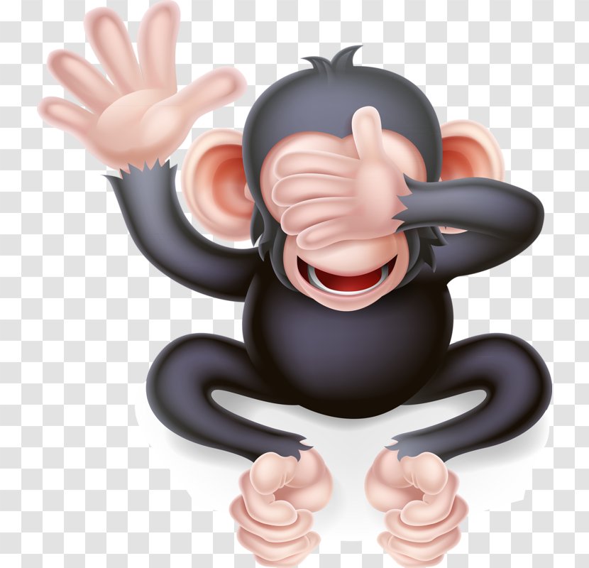 Three Wise Monkeys Stock Photography Illustration - Silhouette - Funny Monkey Transparent PNG