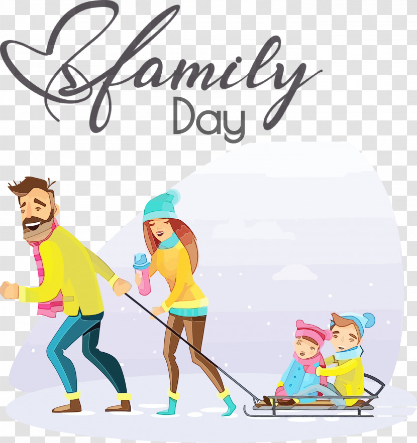 Cartoon Family Recreation Married Couple Transparent PNG