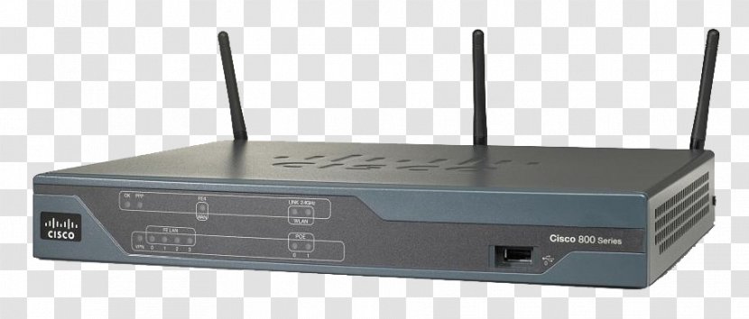 Wireless Router Cisco Systems IEEE 802.11n-2009 881W - Network - Wifi Transparent PNG