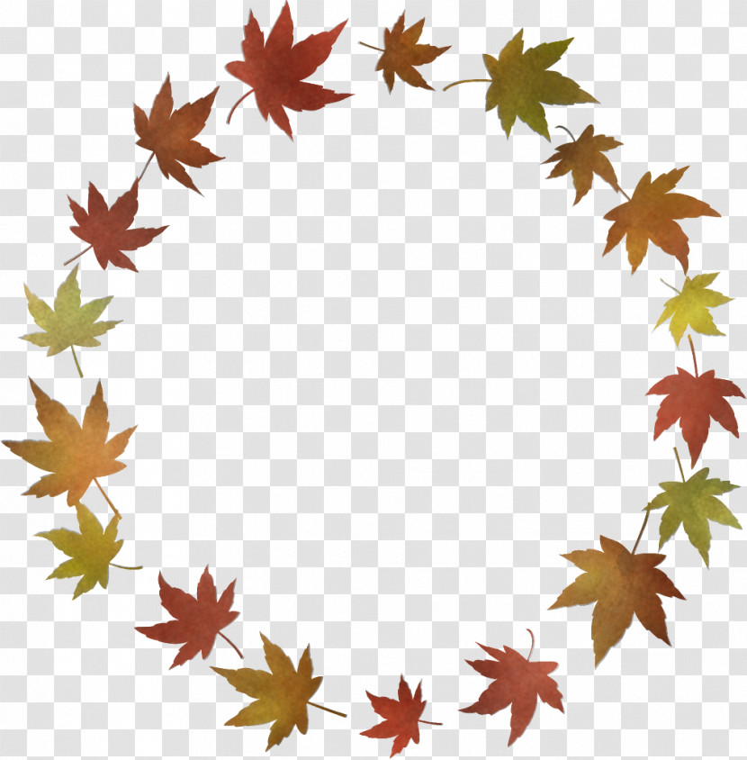 Autumn Leaf Wreath Leaves Wreath Thanksgiving Transparent PNG
