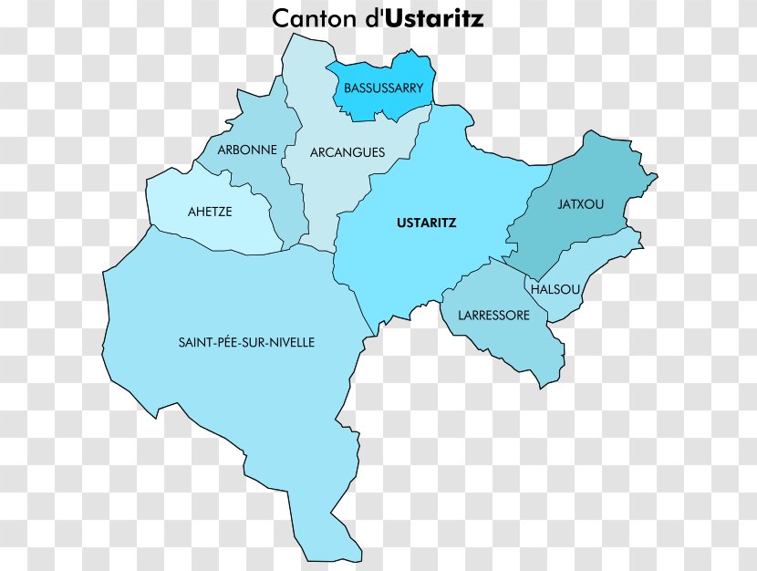 Route D'Ustaritz Canton Of Ustaritz Map Administrative Division - France Transparent PNG