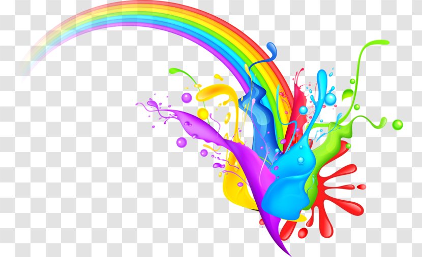 Holi Rainbow Clip Art - Flower Transparent PNG