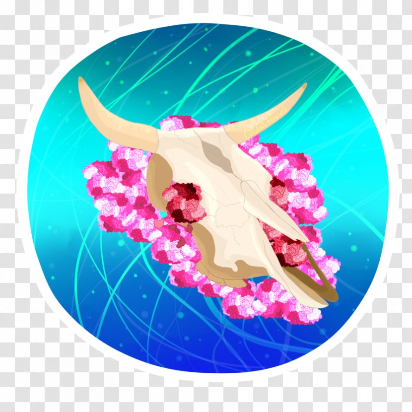 Pink M Organism RTV - CowSkull Transparent PNG