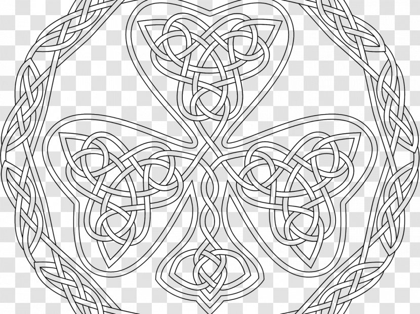 Celtic Knot Coloring Book Art Child Mandala - Watercolor Transparent PNG