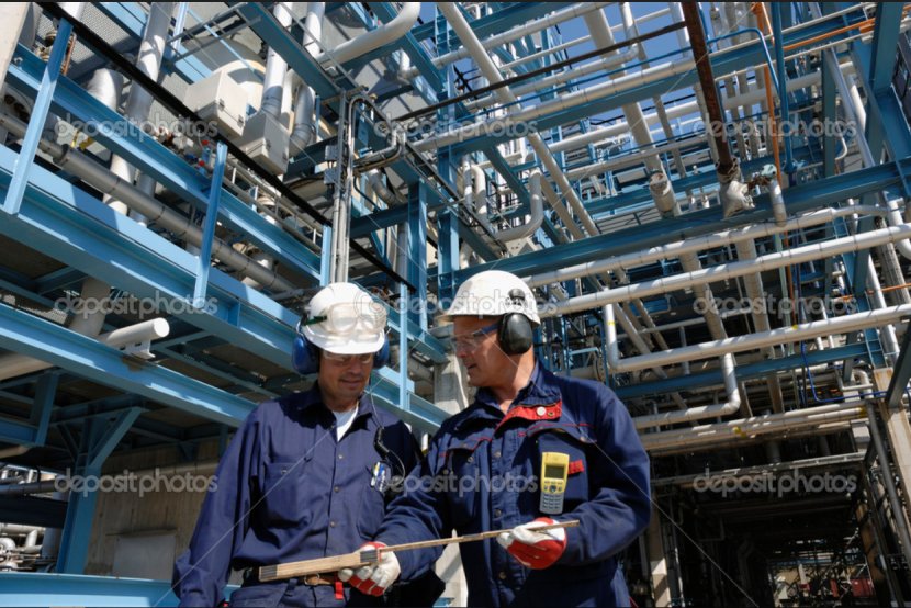 Oil Refinery Petroleum Industry Petrochemical Piping - Naturalgas Processing - Industrail Workers And Engineers Transparent PNG