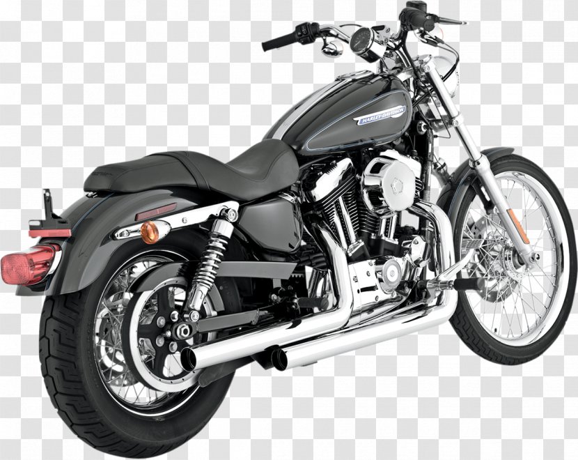 Exhaust System Harley-Davidson Sportster Motorcycle Muffler - Wheel Transparent PNG