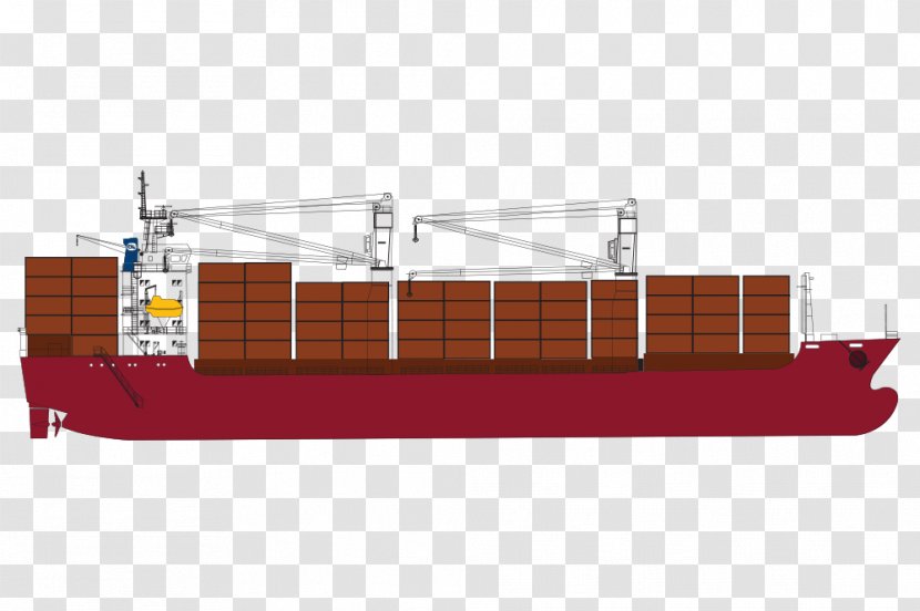 Cargo Ship Container Bulk Carrier - Cartoon Transparent PNG