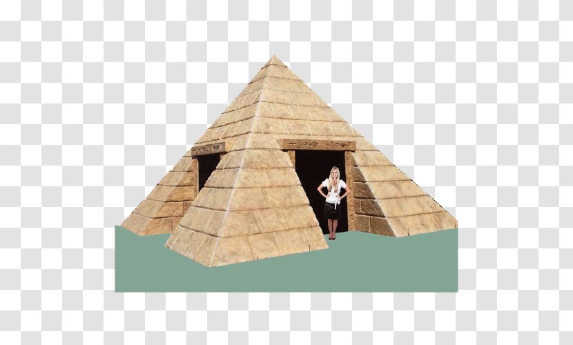 Triangle Hut Log Cabin Shed Roof - Egypt Pyramids Sphinx Transparent PNG