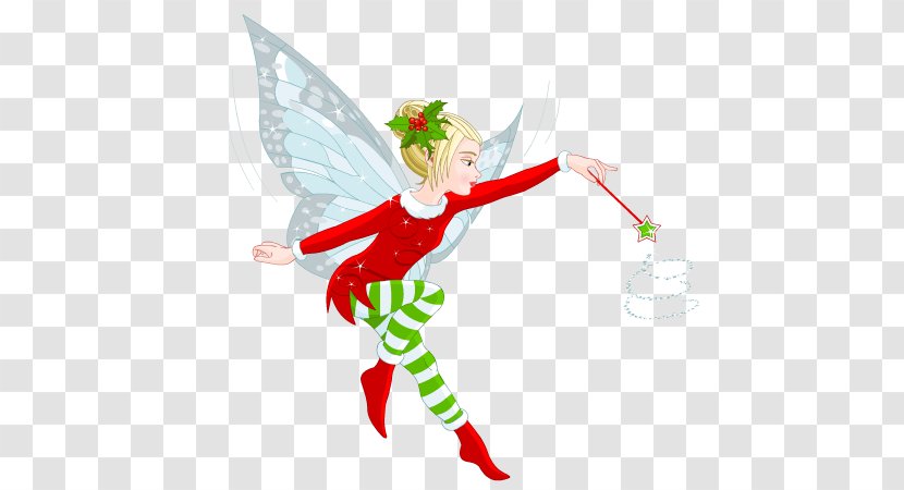 Santa Claus Christmas Elf Day Fairy Clip Art - Plant Transparent PNG