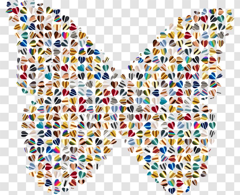 Butterfly Chaos Theory Colorful Ibiza Clip Art - Public Domain Transparent PNG