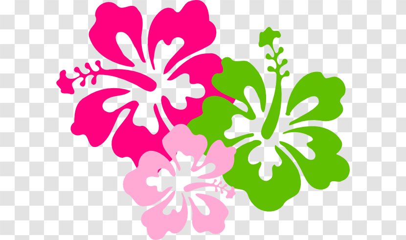 Hawaiian Maui Flower Clip Art - Hibiscus - Christmas Cliparts Transparent PNG