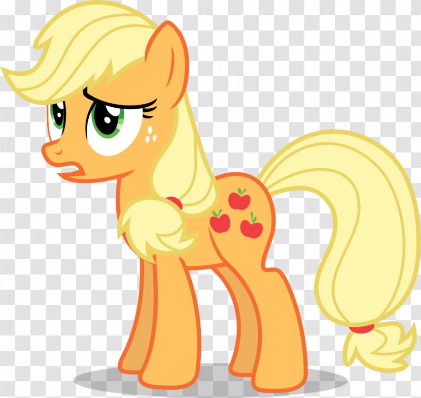 Pony Applejack Pinkie Pie Rarity Twilight Sparkle - Yellow - My Little Transparent PNG