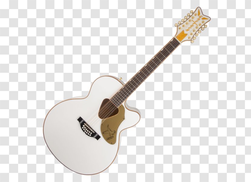 Gretsch White Falcon Twelve-string Guitar Acoustic-electric Acoustic - Frame Transparent PNG