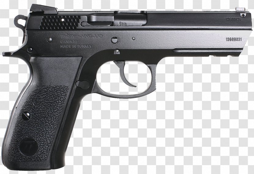 Beretta M9 Pistol Firearm 9×19mm Parabellum 92 - Cartoon - Handgun Transparent PNG