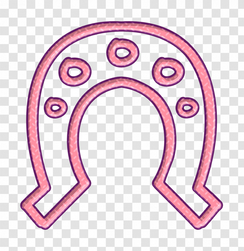 Tools And Utensils Icon Horseshoe With Holes Hand Drawn Outline Icon Horseshoe Icon Transparent PNG
