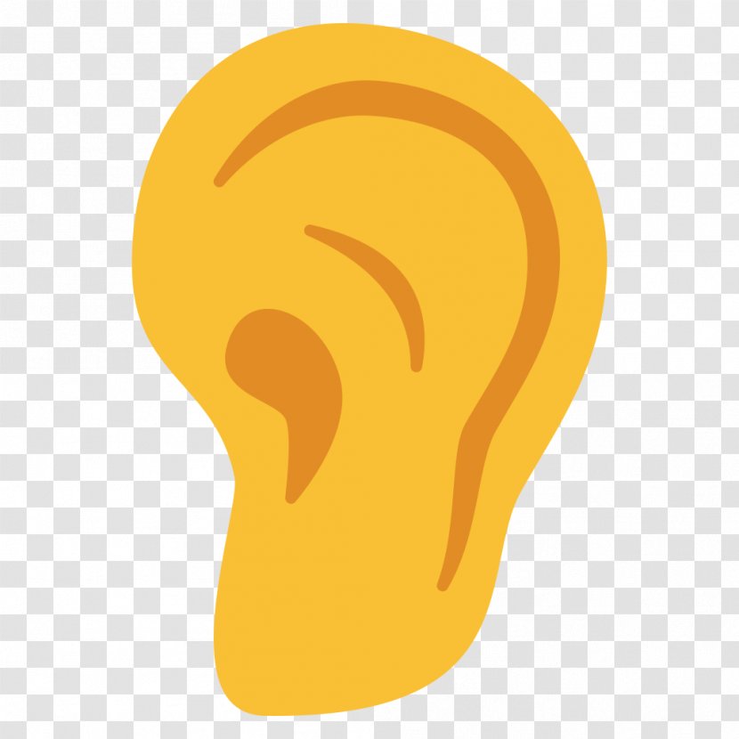 Emoji Ear Unicode Emoticon Android Nougat - Hike Transparent PNG