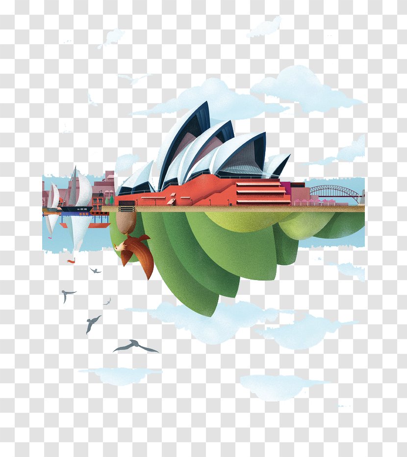 Poster Graphic Design Creativity Idea - Advertising - Sydney Opera House Transparent PNG