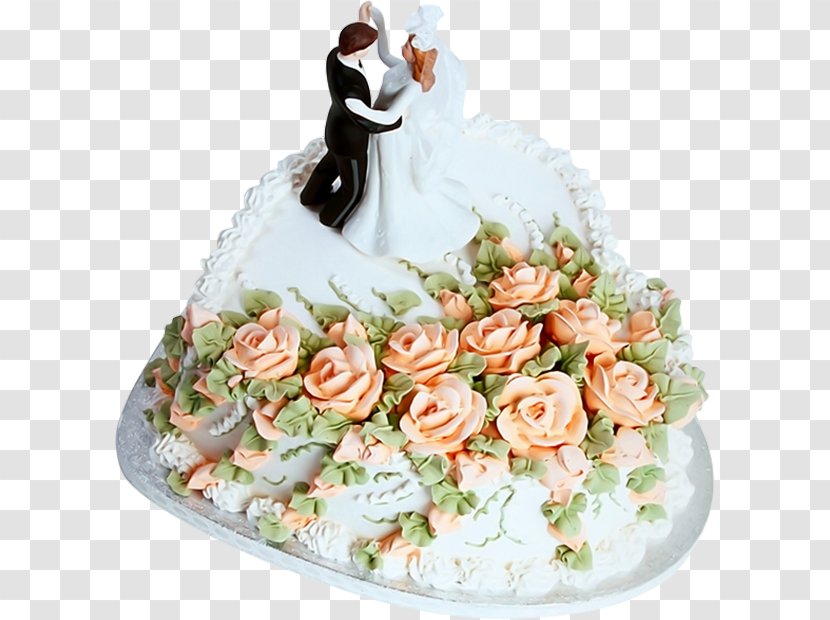 Wedding Cake Torte Birthday - Peach - Watercolor Transparent PNG
