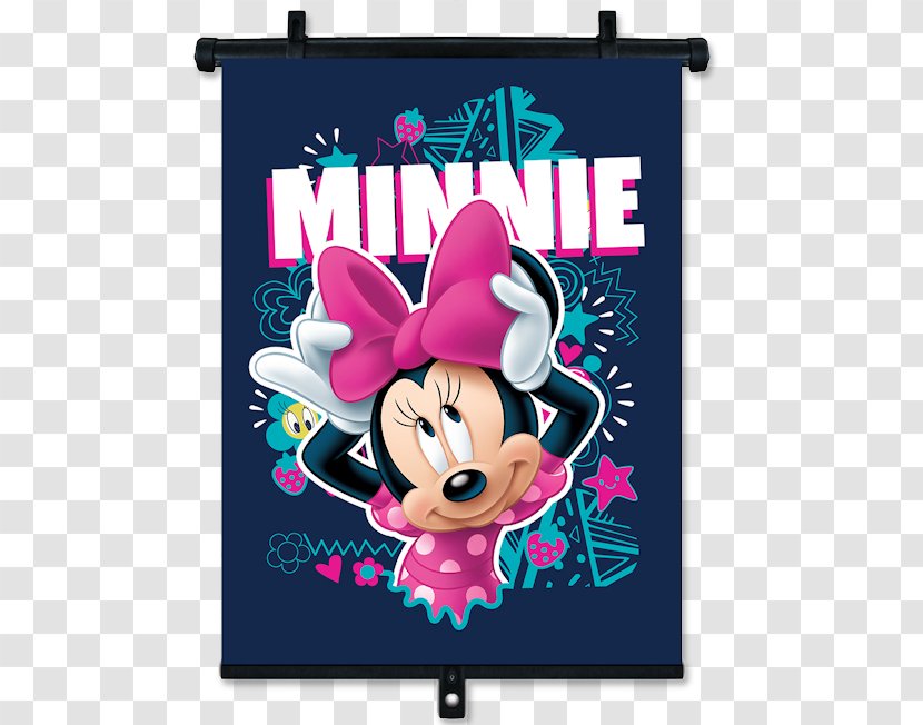 Minnie Mouse Car Mickey Window Blinds & Shades Roleta - Text Transparent PNG