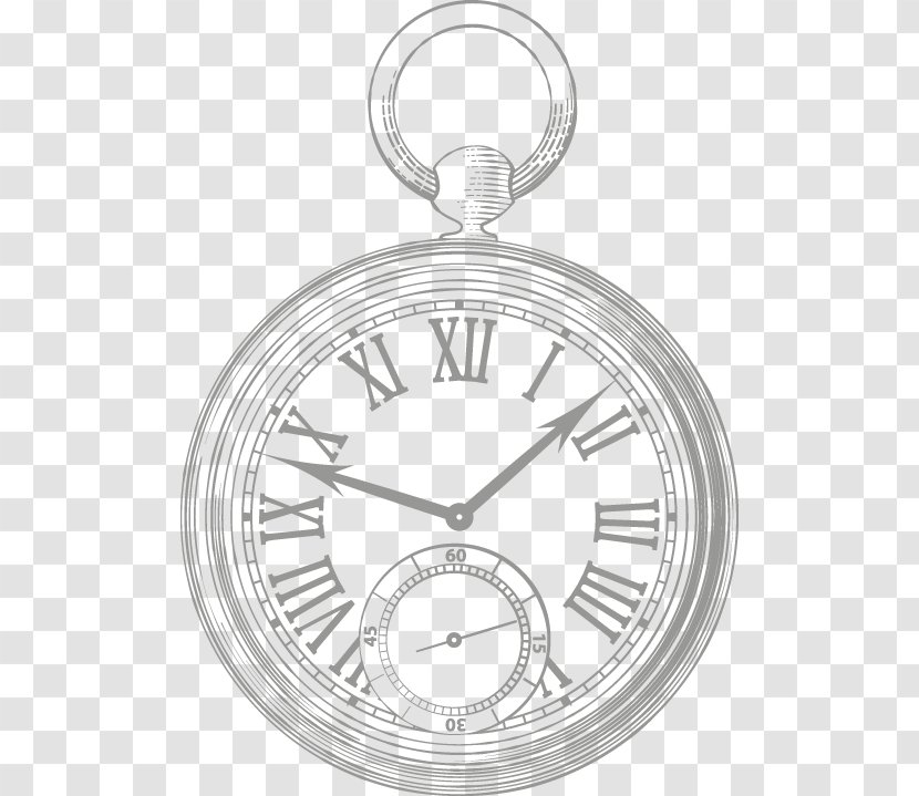 Pocket Watch Clock - Strap Transparent PNG