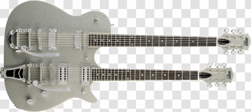 Electric Guitar Gretsch Baritone Multi-neck - Musical Instrument - Bigsby Vibrato Tailpiece Transparent PNG