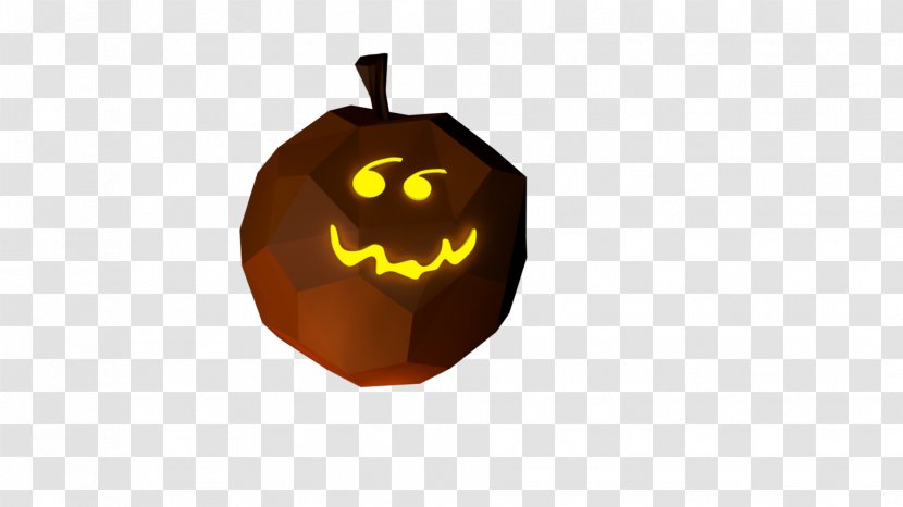 Jack-o'-lantern Pumpkin Fruit - Low Poly Transparent PNG