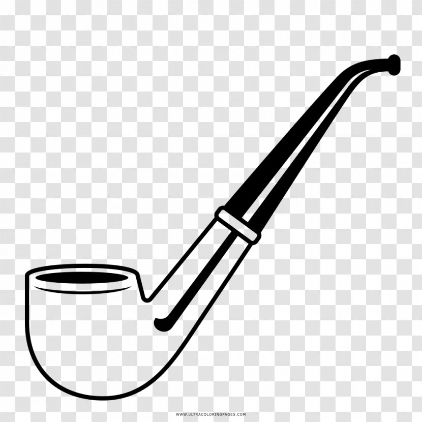 Tobacco Pipe Drawing Coloring Book - Pipa Transparent PNG