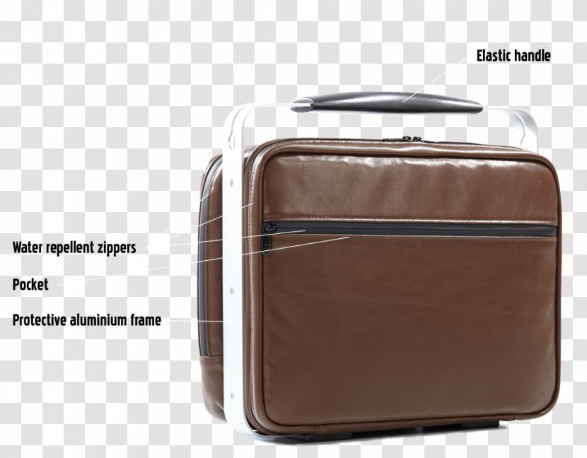 Baggage Leather Suitcase - Laptop Bag Transparent PNG