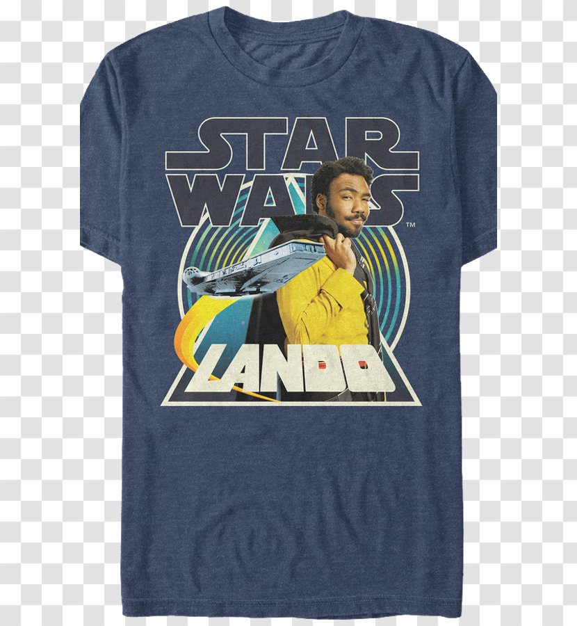 Lando Calrissian T-shirt Chewbacca Han Solo Star Wars - Yellow - Tshirt Transparent PNG