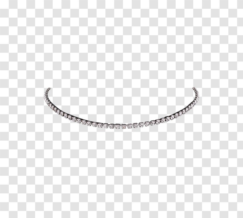 Necklace Jewellery Chain Earring - Choker - Silver Transparent PNG